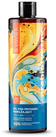 VIANEK Prebiotisches Feuchtigkeitsspendendes Duschgel 300 ml – Vegan, Sanfte Reinigung, Intensive Hydration, für trockene Haut