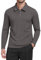 MLANM Men's Long Sleeve Dry Fit Polo Shirts Lightweight Work T-Shirts Sports Casual Tops XL Grey