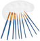 TEHAUX 1 Satz Pinsel acrylbilder bürste Reinigung Painting Bilder Set Farbmischpalette Water Painting Pen Farbtablett-Palette Malutensilien Mischplatte Stift für Ölmalerei Holz Blue