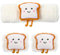 Gesicht Waschen Stirnband Waschband Set,Niedliche Cartoon SPA Haarband mit Handgelenk Waschband,Weiches Korallen Fleece Kosmetik Haarband,Elastisches Abschmink Haarband zum Waschen(weiß)