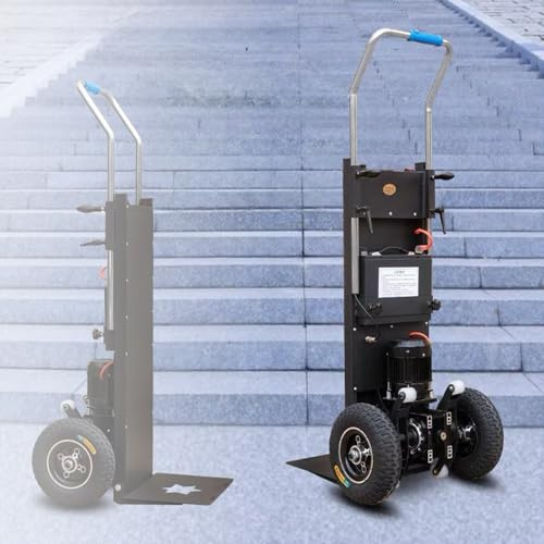 Generisch 1200 W Elektrischer Treppensteiger-Sackkarren,Treppensteiger Sackkarre Elektrisch 400 kg Kapazität-Arbeitssparender Handwagen Für Möbellogistiklager,001