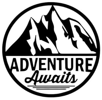 Rakelfix Abenteuer erwartet Adventure Awaits Urlaub Reise Aufkleber Größe/Farbe ANPASSBAR Sticker Autoaufkleber