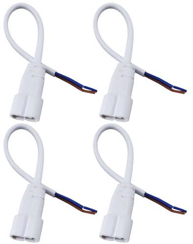VGOL 4pcs 2Pin LED Tube Connector Power Cables 15cm for T5 Honeycomb Hexagon Ceiling Light