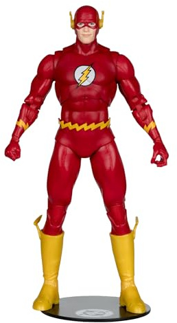 McFarlane Toys - DC Direct Page Punchers The Flash Barry Allen (The Flash #123) Figurine d'action de 7 Pouces avec Bande dessinée
