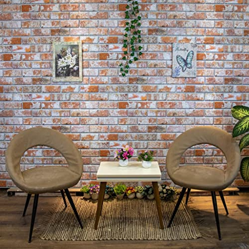 Deckenpaneele Wandpaneele Gepolstert,3D-Wandpaneele 10 Stk. Rot Backstein-Optik EPS,Wandpaneel für Küche,Badezimmer,Balkon,Schlafzimmer,Wohnzimmer