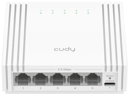 Cudy Easy Smart Switch a 5 Porte da 2,5 G Professional Access Point, HS105U