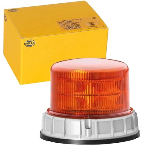 HELLA 2XD 012 984-301 LED-Strobe-type Beacon - K-LED 1.2 - 12/24V - Yellow