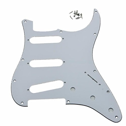 Dopro Schlagbrett für FD, Jimi, Hendrix, Stratocaster, 3-lagig, 11-Loch-Stratocaster, Weiß