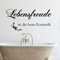 GRAZDesign Wandtattoo Bad Lebensfreude, Wandaufkleber Badezimmer Wand Aufkleber - 118x57cm / 041 pink
