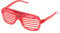 Ultra Red LED Shutter Glasses - Party Flashing Glasses with Lights - Neon Glasses Rave Accessories - Futuristic LED Glasses 6 Colour Rave Glasses - Light Up Glasses - Glow LED Sunglasses