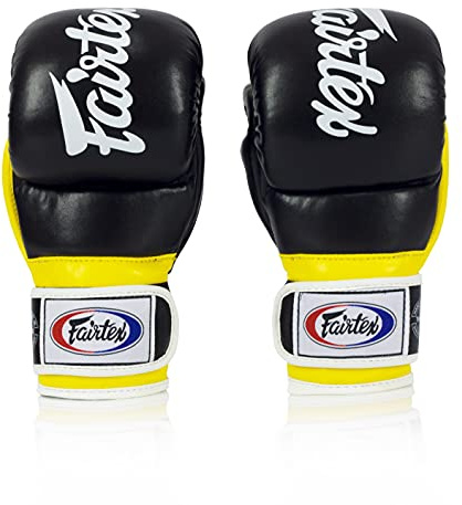Fairtex FGV18 MMA Boxing Gloves, Leather Muay Thai Martial Arts Training