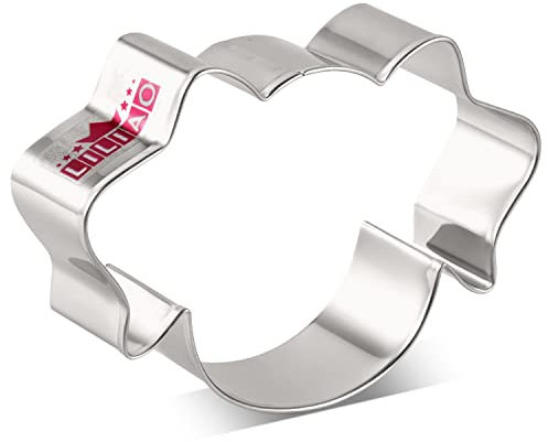 LILIAO Emporte-pièce en forme de tête de chien pour friandises faites maison en acier inoxydable 10,2 x 6,9 cm