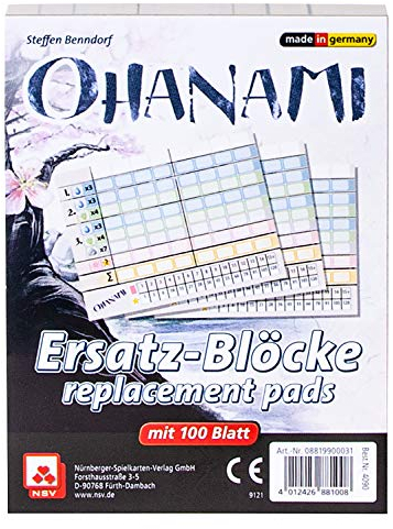 NSV - 4090 - OHANAMI - Ersatzblock - Kartenspiel
