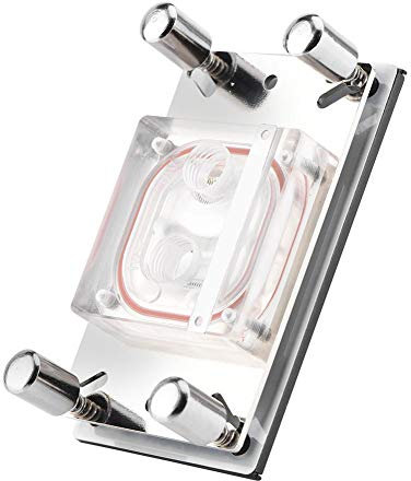 Diyeeni CPU Water Block 55 x 55 mm Base in rame, 0,3 mm Micro CPU Water Cooler, blocco di raffreddamento ad acqua per AM2 / AM2 + / AM3 / AM3 + / AM4 / FM2 + CPU