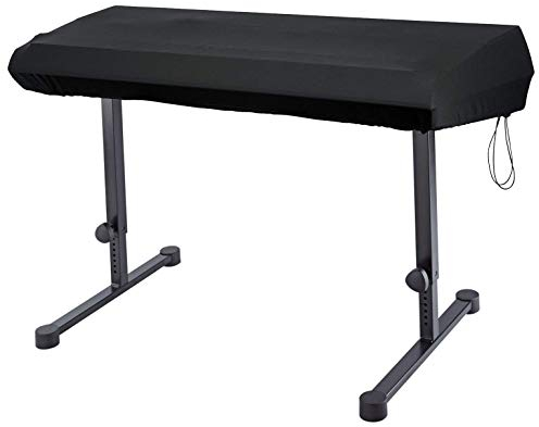 Klavier abdeckung Staubschutz Tastaturabdeckung Keyboard-Cover Abdeckung für Klaviertastatur für 88 Tasten-Tastatur Dehnbar Schwarz