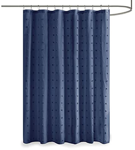 Urban Habitat Rideaux de Bain, Coton, Bleu Indigo, 70 inches x 72 inches