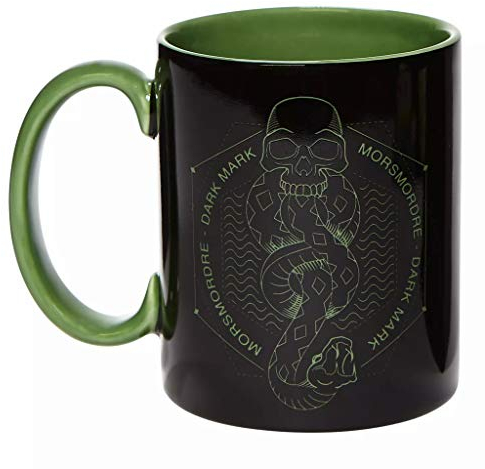 Enesco The Wizarding World of Harry Potter Dark Mark Symbol Kaffeetasse, 400 ml, Schwarz