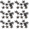 200 pièces étoile Rivets décoration Cinq Branches étoile Griffe Presse à Main Pointes pour Bricolage Scrapbooking décoration Accessoires(Noir)