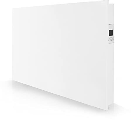 eVARMO Airstream Smart Wandkonvektor 1000 Watt - Elektrische Heizung mit Thermostat - Konvektorheizung mit Schamottkern - WLAN Appsteuerung - Smart-Home - Schnellheizung - energiesparend