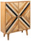 Riess Ambiente Massives Highboard Long Island 120cm Mangoholz mit aufwendiger Front Hochschrank Schrank