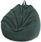 Chickwin Bezug für Sitzsack, Birne, Samt, gerippt, Birnensessel, ohne Füllung, für drinnen und draußen, Entspannen, Liegestuhl, Wohnzimmer, Schlafzimmer, Kissen (dunkelgrün, 100 x 120 cm)