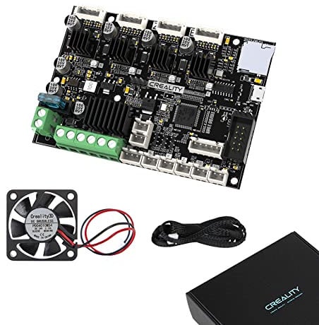 Creality Upgraded E3 Free-Runs TMC2209 32-bit Open-Source Silent Motherboard + 24V 4010 Axial Cooling Fan, 3D Printer Mainboard for Ender-3/S/3Pro/3 Neo/V2 Neo/3 Max Neo/Ender-5/Pro/CR-10/mini