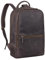 STILORD 'Kellis' Large Vintage Genuine Leather Backpack for Men & Women - 15 Inch Laptop Rucksack - Leather Daypack for Work, University & Leisure, Colour:Dark - Brown