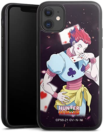 Gallery Case kompatibel mit Apple iPhone 11 Handyhülle 9H Gehärtetes Glas Rückseite Hülle Hisoka Morow Hunter x Hunter Anime
