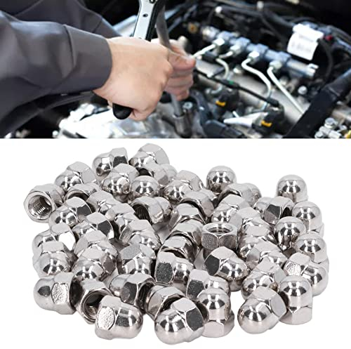 50 Stück Edelstahl-Eichel-Überwurfmutter,Befestigungsteile Mutter Befestigungsteile Mutter Befestigungsteile Mutter Sechskantkappen-Sortiment-Kit M3 M4 M5 M6 M8 M10 M12(M12),Nuss
