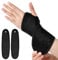 Handgelenkbandage, Verstellbare Handgelenk Bandagen Atmungsaktiver Handgelenkstütze, Wrist Wrap für Männer, Frauen und Kinder zur Handgelenk Schmerzlinderung, 10x35cm (Schwarz)