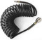 ERGAOBOY Schwarzer 10M PU Luftspiralschlauch mit 8mm Außendurchmesser, (mit Schnellkupplung und Stecknippel, Schlauchmaterial aus PU)