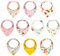 GRPSKCOS Baby Dribble Lätzchen für Jungen Mädchen 10er-Pack Beißbandana Sabberlätzchen mit Verstellbaren Druckknöpfen Weich und Saugfähig(02 Mehrfarbig②(10er Pack))