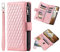 iPhone 12/12 Pro Phone Case Zipper Pocket Flip Shockproof Leather Folio Wallet Case with 6 Card Holder Slots Stand Silicone Bumper Zip Cover for iPhone 12/12 Pro Case Girls Women, Rose Gold