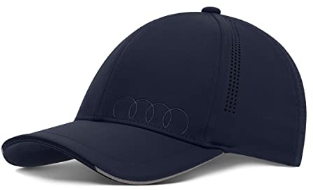 Audi collection Unisex 3132103200 Cap Premium Basecap Ringe Logo Baseballkappe Kappe, blau, 55-59
