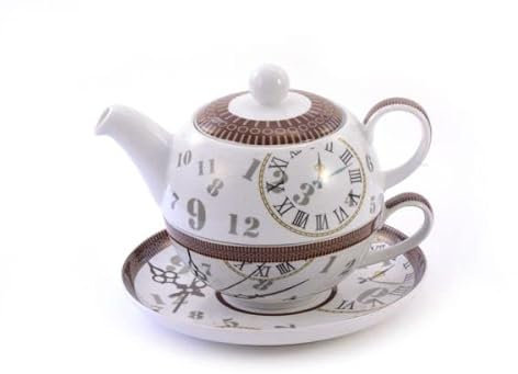 1 St. Tea for one Set Ben - aus Porzellan, 4-teilig Kanne: 0,6 l, Tasse: 0,2 l