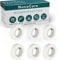 NanaCare Microporous Surgical Tape 1.25cm x 10 m (6 Rolls) + 10pc Gauze Swab| Micropore Tape | Earring Tape |Medical Tape for Skin, Dressings and Face | First Aid Tape Suitable for Sensitive Skin