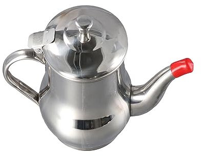 Leadigol 1 x Edelstahl-Ölsieb, Teekanne, Wasserkocher, Öler-Filtertopf, Ölabscheider, Fettspeicher, Dose für Zuhause, Küche