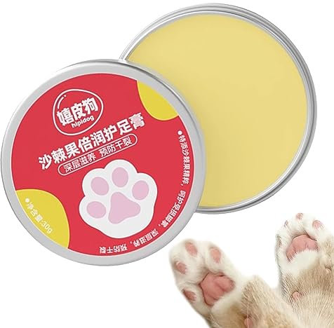 Firulab Paw Balm, Natural Beeswax Tea Tree Oil Dog Paw Cream, Nourishing Dog Paw Wax, Paw Soothing Balm, Non-greasy Paw Moisturizer 1.06oz for Dogs Cats, Pet Claw Care