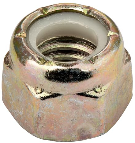 3/8-16 (100 Pack) Grade 8 Nylon Insert Locknuts, Coarse Thread, Nylock Nuts by Makers Bolt