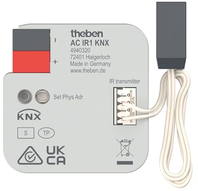 Theben 4940320 AC IR1 KNX I Split Unit Gateway I Steuerung von Klima Split Geräten I IR Gateway I Klimageräte
