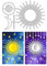 BENECREAT Stanzformen Sonne Und Mond, Mystic Star Metall-Stanzformen Metall-Prägeschablone Für DIY Scrapbooking, Fotoalbum, Papier, Basteln, Kartenherstellung, Dekorativ, 0.8 mm Dick
