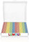 LUMOUS ROLA Paper Straws, 300 Pack Paper Drinking Straws, Bio Degradable Drinking Paper Straws Wedding Party, Party Straws, Restaurant, Juice Drinking Straws (300Pcs Multi Colour Stripes)