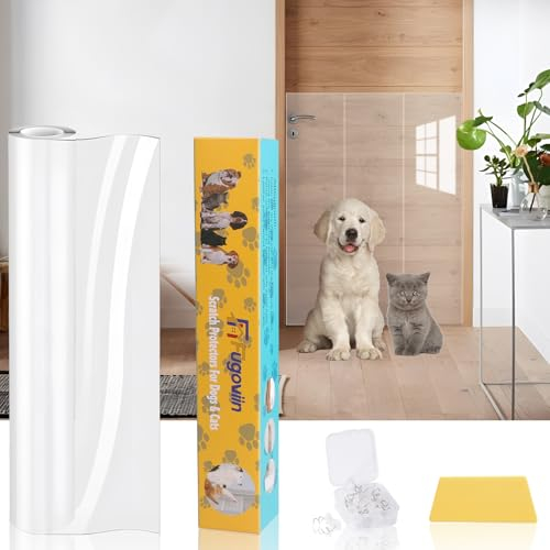 Kratzschutz Sofa Katze, Kratzfolie Katzen Selbstklebend 30cm x 5m, Anti Kratz Folie für Katzen und Hunde, Kratzschutzfolie Transparent für Möbel Couch Sofa Wand Tür Schutz