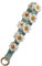 CHUQING Schlüsselanhänger Makramee Schlüsselband Kurz Stoff Schlüsselanhänger boho Mädchen Schlüsselbund Armband für Frauen