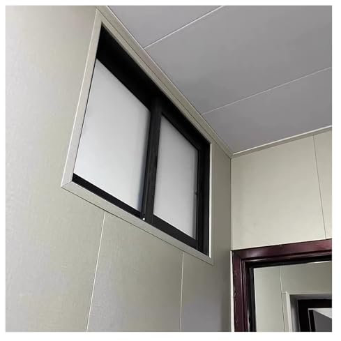 Fenêtres coulissantes Fenêtre de toit avec verre et moustiquaire, fenêtres coulissantes horizontales verrouillables pour camion-restaurant/bureau/remiseporche, fenêtres de remplacement de ventilation(