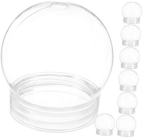 Cabilock 8stücke DIY Wasser Kugeln Leere Kunststoff Schneekugeln Mit Schraubverschluss Für Kreative Bastelprojekte Für Dekorationen Und