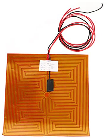 Polyimid-Heizfolie, Effizientes, Schnelles Heizkissen, Starker Klebstoff, 300 X 300 Mm, Ersatz für 3D-Drucker (DC12V 400W)