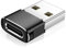 ZEPHY Usb 3.1 Type C Female To Usb 3.0 Male Adapter Converter | Type-C Female To Usb 3.0 Male Adapter | Usb C 3.1 Type C Female To Usb 3.0 Type A Male Port Converter For Android Mobiles, Black