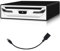 Lettore CD/DVD esterno per auto, laptop, TV e altro ancora: con USB 2.0, Plug & Play, funzione anti-shock, compatibile con Smart TV, laptop, tablet (Android 4.4 e superiori) - Cavo USB e supporto