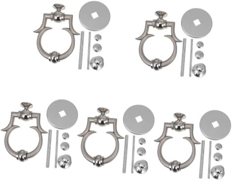 DOITOOL 5pcs Front Door Knocker European Design Door Knocker Home Security Decor